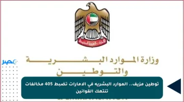 توطين مزيف.. الموارد البشرية في الإمارات تضبط 405 مخالفات تنتهك القوانين